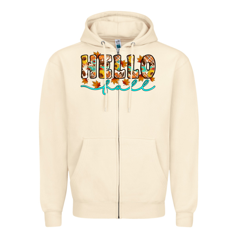 Hello Fall Zipper Hoodie by Artiststas | Teevron