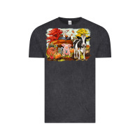Vintage Black fall farm animals Vintage Tee - CowGirlArtShop