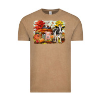 Vintage Coffee fall farm animals Vintage Tee - CowGirlArtShop