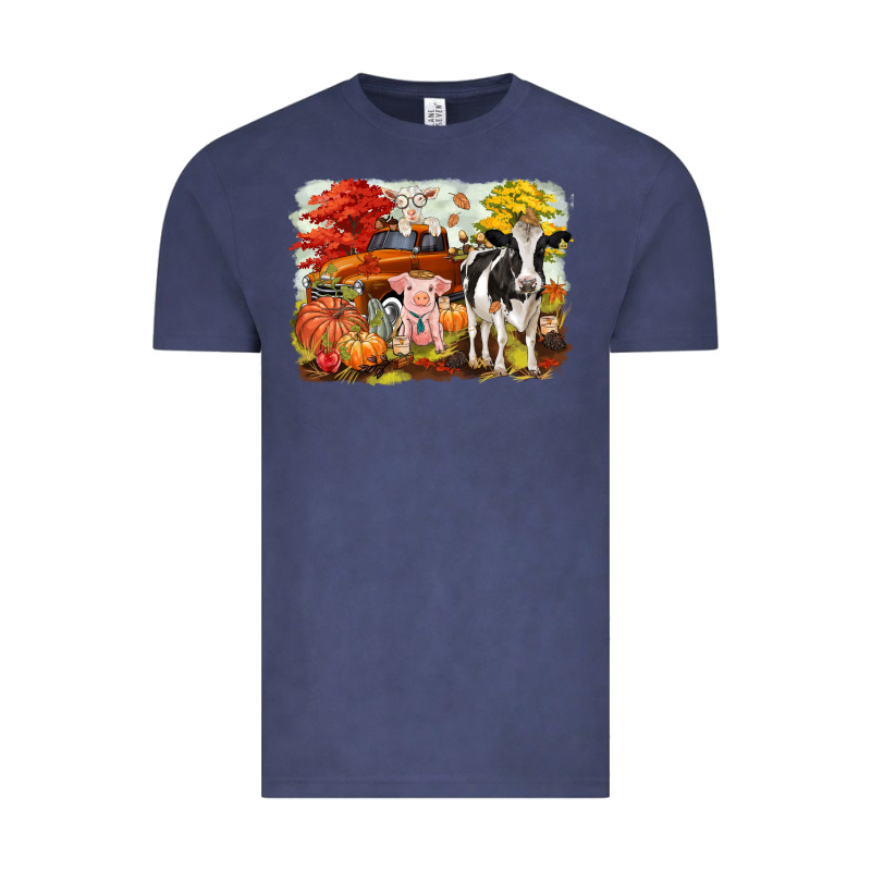 Fall Farm Animals Vintage Tee by CowGirlArtShop | Teevron