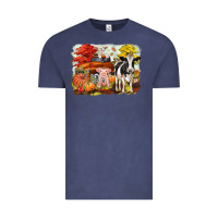 Vintage Denim fall farm animals Vintage Tee - CowGirlArtShop