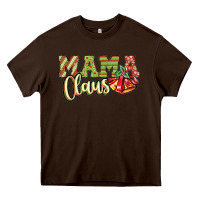 Chocolate Brown mama claus Heavy Core Tee - JahusDesignShop