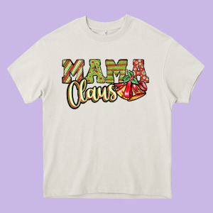 Mama Claus Heavy Core Tee Designed By Jahusdesignshop
