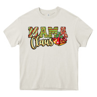 Cream mama claus Heavy Core Tee - JahusDesignShop