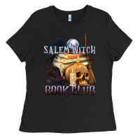 Black Salem Witch Book Club Ladies Tee - texasbilliewilder