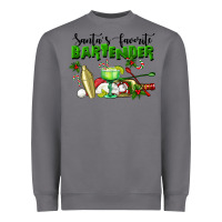 Storm Santa's Favorite Bartender Heavyweight Sweatshirt - LillyAllenDesigns