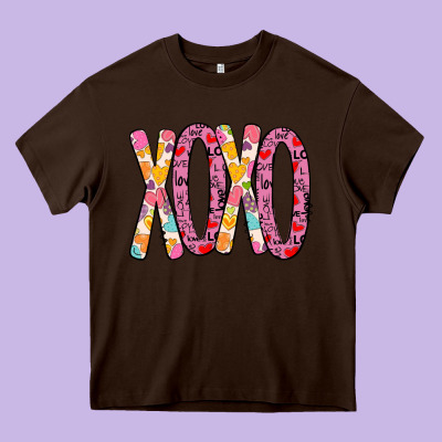 Valentine Xoxo Heavy Core Tee Designed By Bettercallsaul