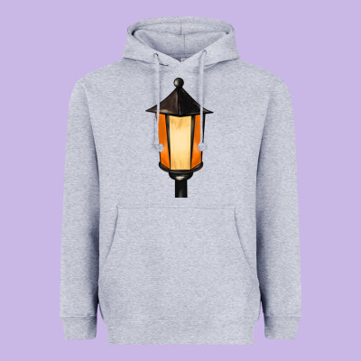 Street Lamp Heavyweight Hoodie Designed By Barkaloodesign