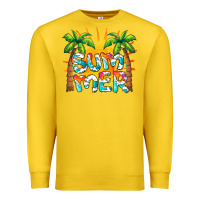 Lemon summer waves and sun Premium Sweatshirt - BarkalooDesign