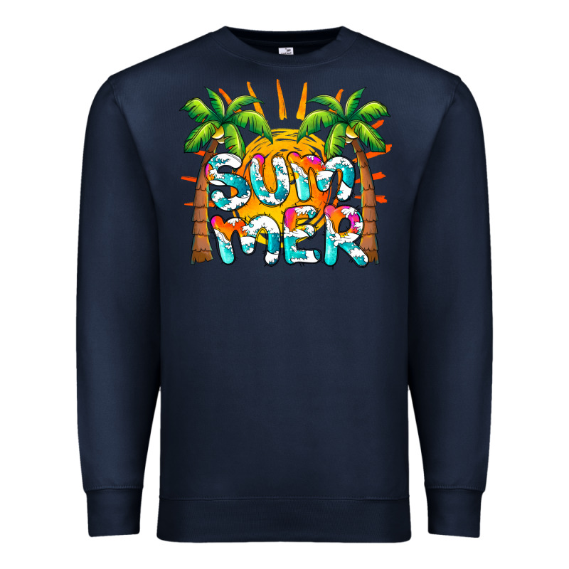 Summer Waves And Sun Premium Sweatshirt by BarkalooDesign | Teevron