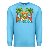 Ocean Blue summer waves and sun Premium Sweatshirt - BarkalooDesign