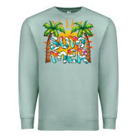 Seafoam summer waves and sun Premium Sweatshirt - BarkalooDesign