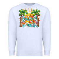 White summer waves and sun Premium Sweatshirt - BarkalooDesign