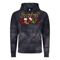 Cloud Black Grandma claus with christmas gift sock mother's Vintage Hoodie - HowdyJamesFarm