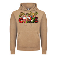 Vintage Coffee Grandma claus with christmas gift sock mother's Vintage Hoodie - HowdyJamesFarm
