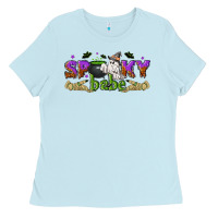 Baby Blue spooky babe halloween Ladies Tee - NancyCooperArtShop