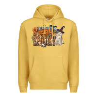 Antique Gold Stay Spooky Premium Hoodie - CowhideDigitalArt