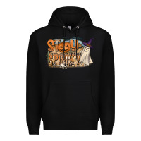 Black Stay Spooky Premium Hoodie - CowhideDigitalArt