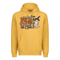 Mustard Stay Spooky Premium Hoodie - CowhideDigitalArt