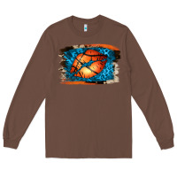 Chestnut Basketball Lips Long Sleeve Tee - Jasminsmagicworld