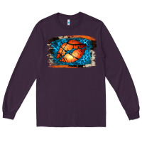 Plum Basketball Lips Long Sleeve Tee - Jasminsmagicworld