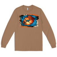 Toasted Coconut Basketball Lips Long Sleeve Tee - Jasminsmagicworld