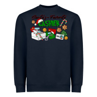 Navy Santa's Favorite Cashier Heavyweight Sweatshirt - LillyAllenDesigns