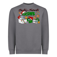 Storm Santa's Favorite Cashier Heavyweight Sweatshirt - LillyAllenDesigns