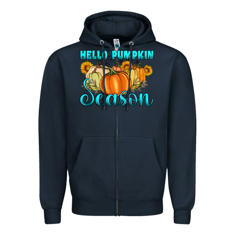 Hello Pumpkin Season Zipper Hoodie by Artiststas | Teevron