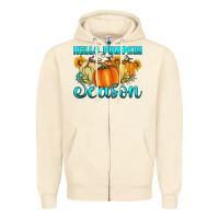 Sandshell hello pumpkin season Zipper Hoodie - Artiststas