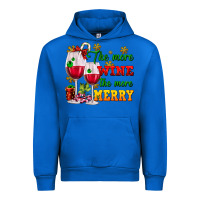 Cobalt The more wine the more merry Urban Hoodie - AdoDesignShop