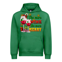 Emerald The more wine the more merry Urban Hoodie - AdoDesignShop