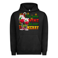 Pigment Black The more wine the more merry Urban Hoodie - AdoDesignShop