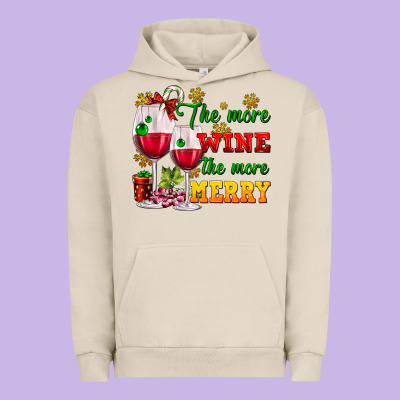 The More Wine The More Merry Urban Hoodie Designed By Adodesignshop