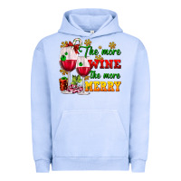 Pigment Grape Ice The more wine the more merry Urban Hoodie - AdoDesignShop