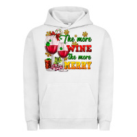 Pigment Lunar Rock The more wine the more merry Urban Hoodie - AdoDesignShop