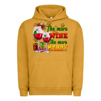 Pigment Peanut Butter The more wine the more merry Urban Hoodie - AdoDesignShop