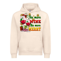 Sandshell The more wine the more merry Urban Hoodie - AdoDesignShop