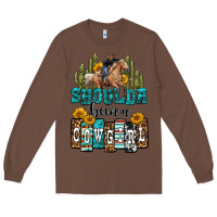 Chestnut shoulda been a cowgirl Long Sleeve Tee - OliviaCreatesArt