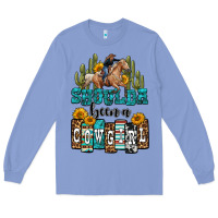 Colony Blue shoulda been a cowgirl Long Sleeve Tee - OliviaCreatesArt