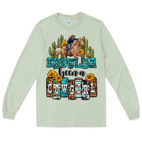 Matcha shoulda been a cowgirl Long Sleeve Tee - OliviaCreatesArt