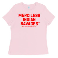 Bubblegum Pink merciless indian savages Ladies Tee - longCreatives