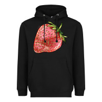 Black strawberry Heavyweight Hoodie - BarkalooDesign