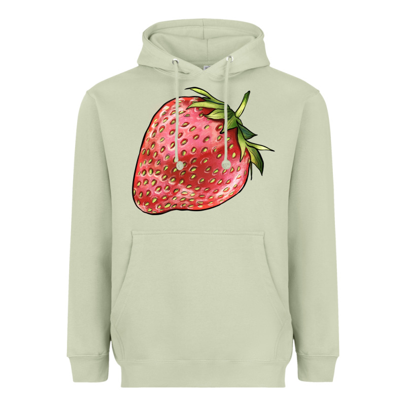 Strawberry Heavyweight Hoodie by BarkalooDesign | Teevron