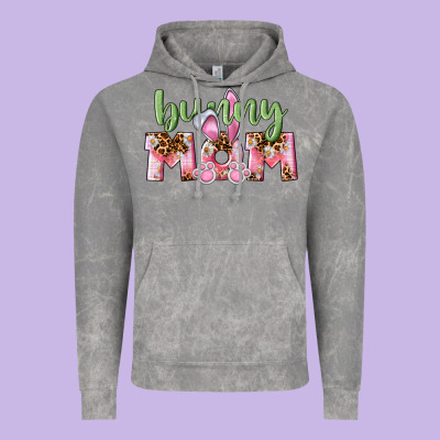 Happy Easter Bunny Mom Vintage Hoodie Designed By Cowgirlartshop