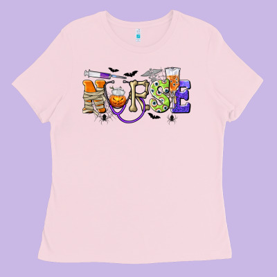 Halloween Nurse Ladies Tee Designed By Texasbilliewilder