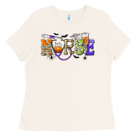 Bone Halloween Nurse Ladies Tee - texasbilliewilder
