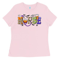 Bubblegum Pink Halloween Nurse Ladies Tee - texasbilliewilder