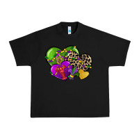 Black mardi gras hearts Urban Heavy Tee - CowGirlArtShop