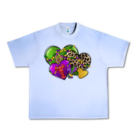 Grape Ice mardi gras hearts Urban Heavy Tee - CowGirlArtShop